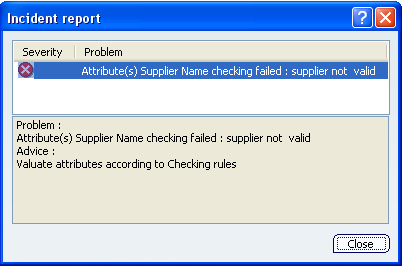 Incident Report Dialog Box