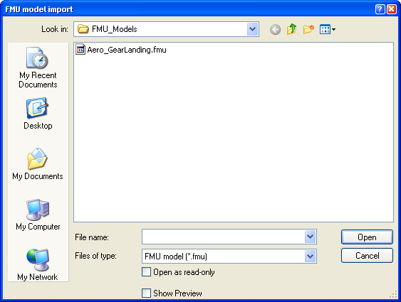 Importing/Exporting a Model to an FMU Format