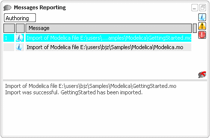 Message Dx Window Messages Reporting Window