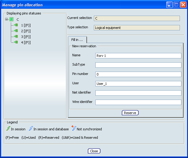 Pin on f-selection