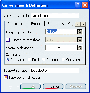 Smoothing Curves or Surfaces