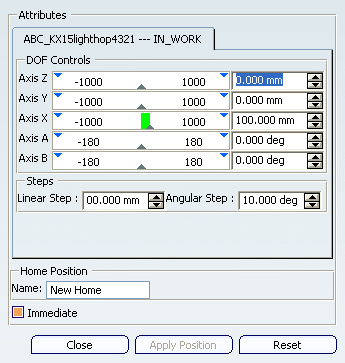 Defining Home Positions